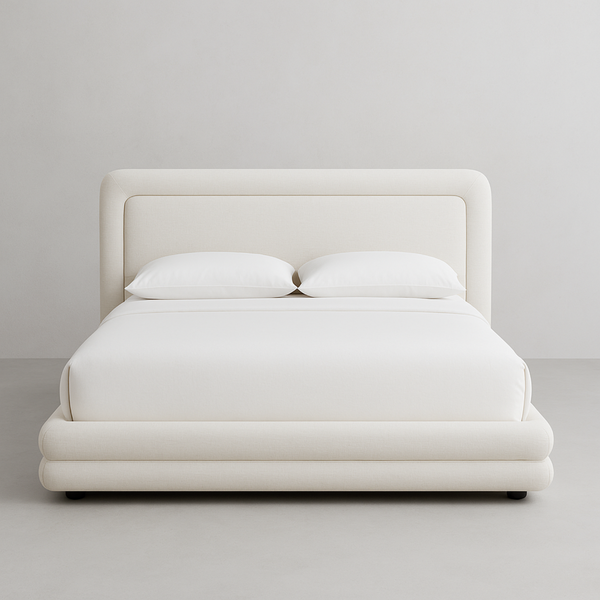 Dawson Upholstered Platform Bed - Crypton® Nomad Snow
