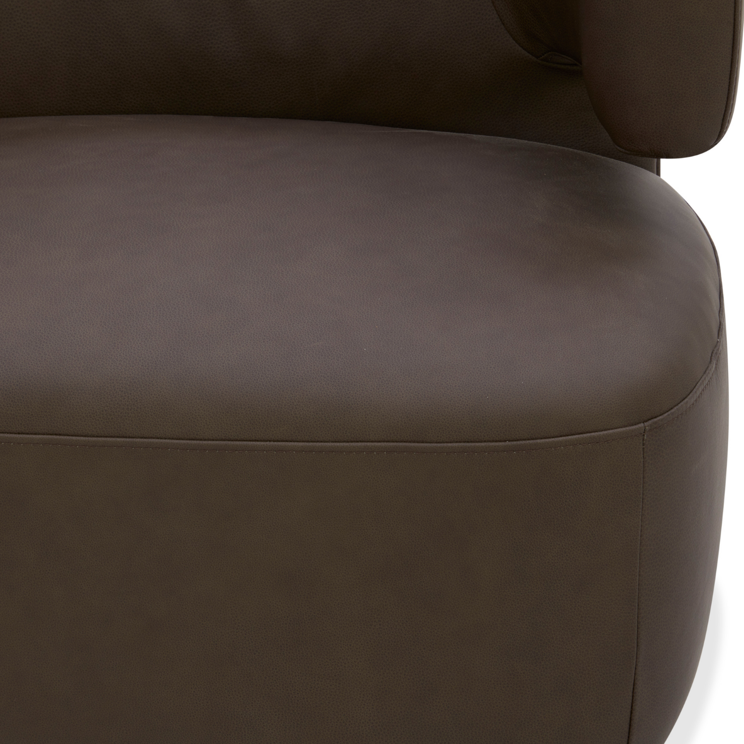 Champlain Swivel Lounge Chair - Isla Chocolate Leather