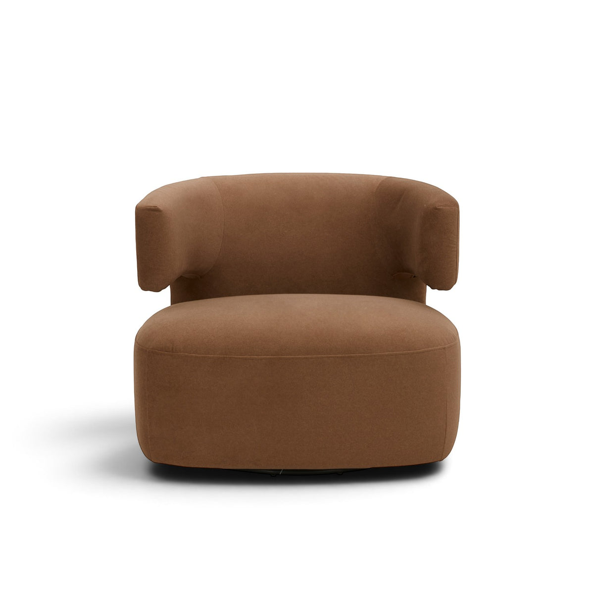 Champlain Swivel Lounge Chair - Tawny Matte Velvet
