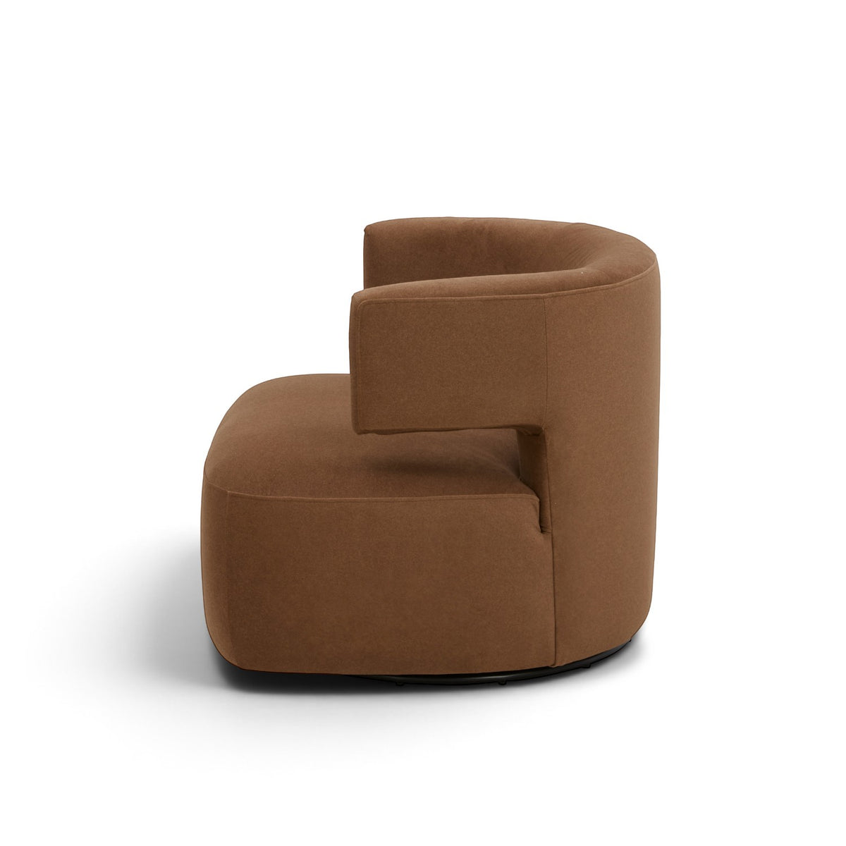 Champlain Swivel Lounge Chair - Tawny Matte Velvet