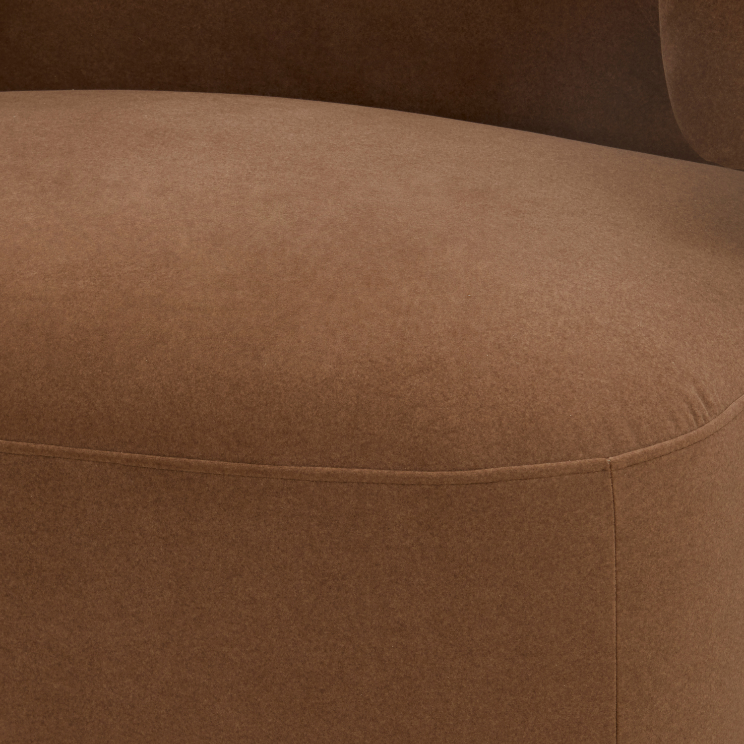 Champlain Swivel Lounge Chair - Tawny Matte Velvet