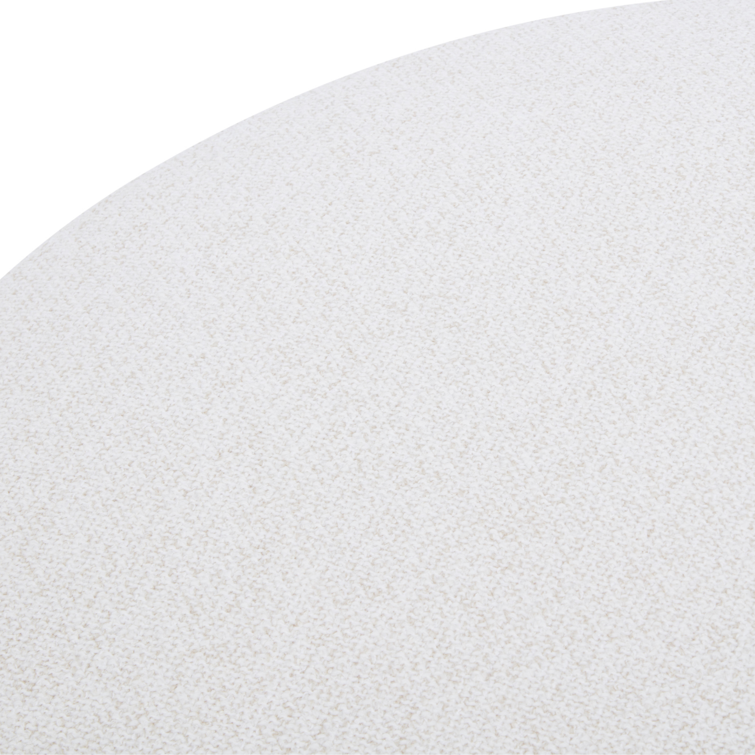 Porter Ottoman w/ Natural Wood Base - Linen Weave