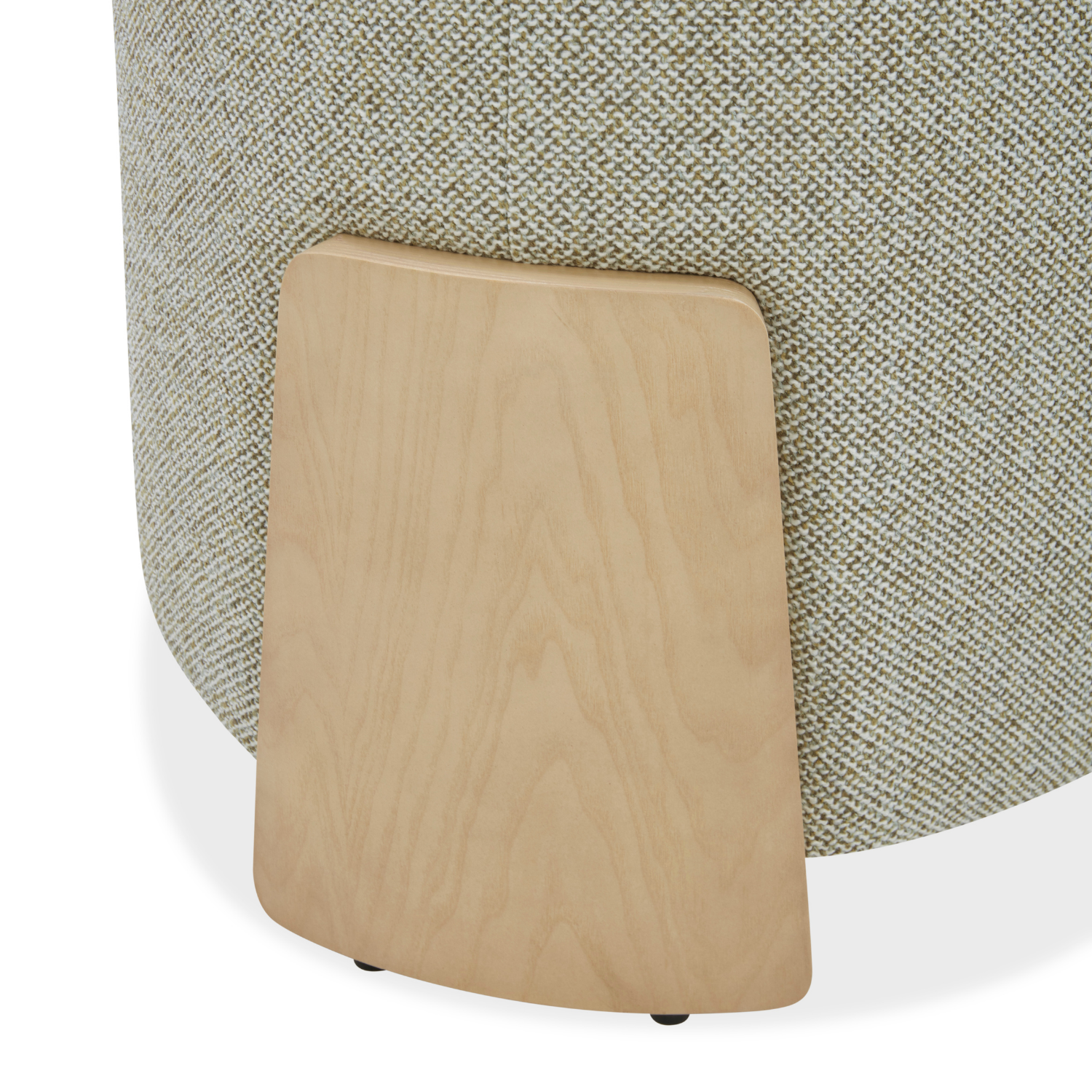 Porter Stool w/ Natural Wood Base - Moss Weave