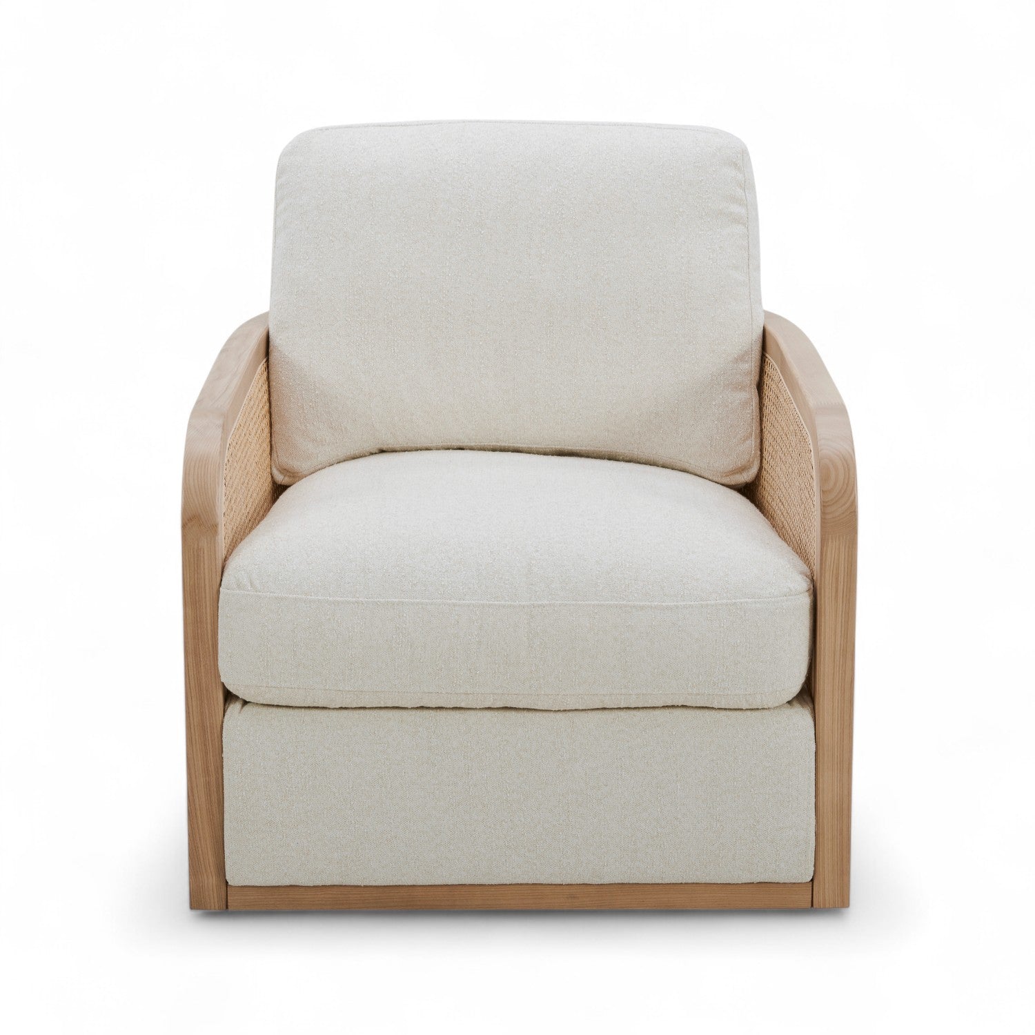 Nassau  Swivel Arm Chair - Mellow Ivory