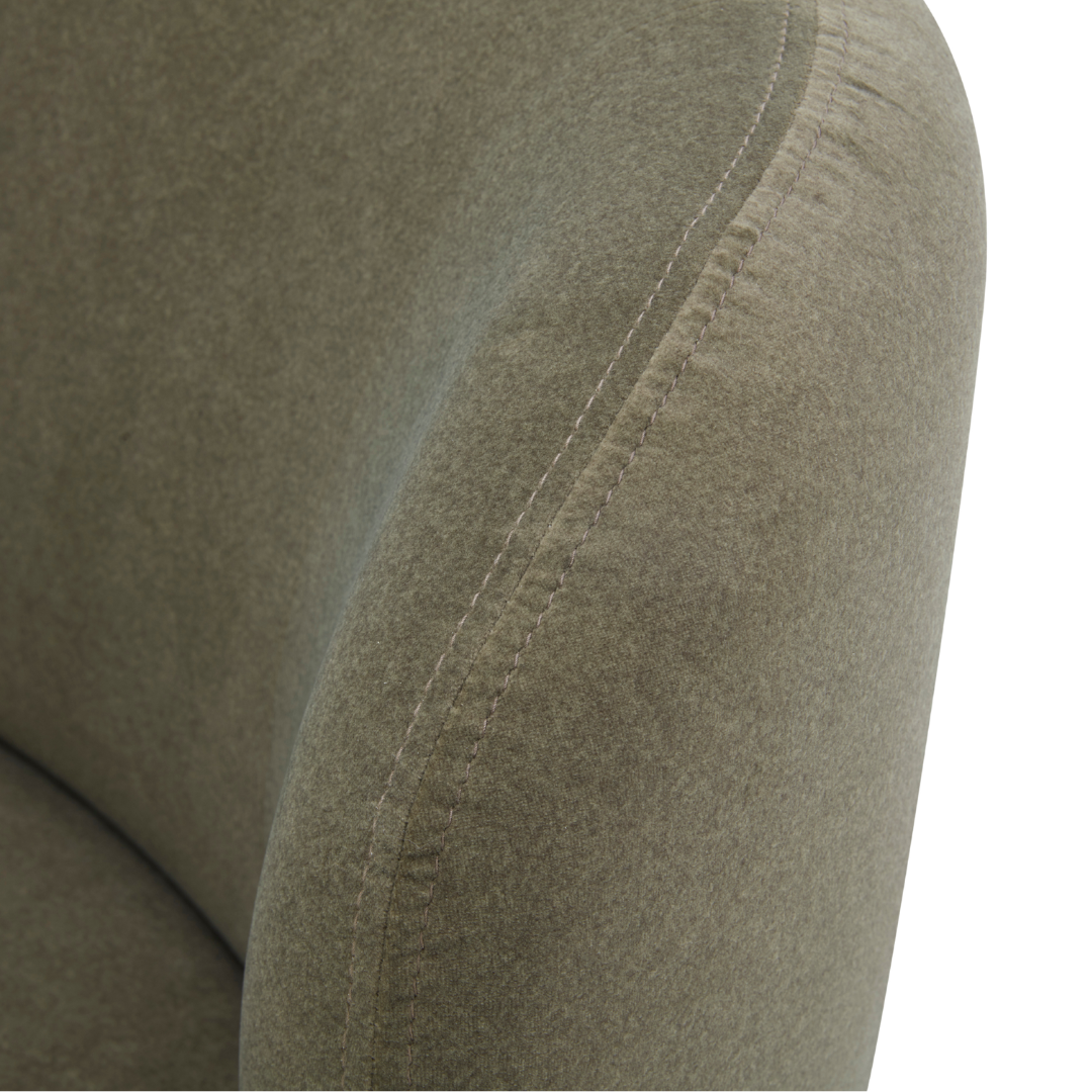 Hygge Swivel Lounge Chair - Forest green Matte Velvet