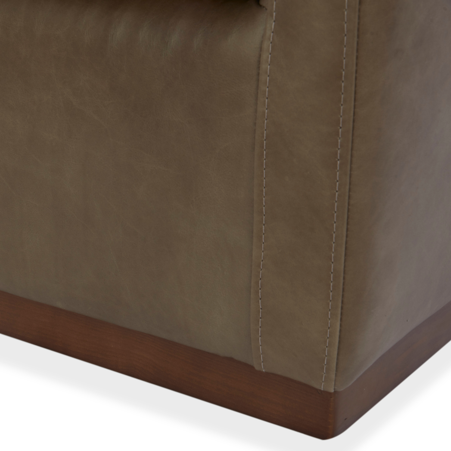 Bellwood Swivel Lounge Chair - Concord Pewter Leather