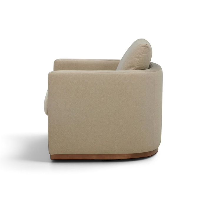 Bellwood Swivel Lounge Chair - Sand Matte Velvet