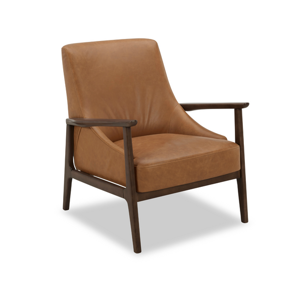 Islington Lounge Chair - Cognac Distressed Leather