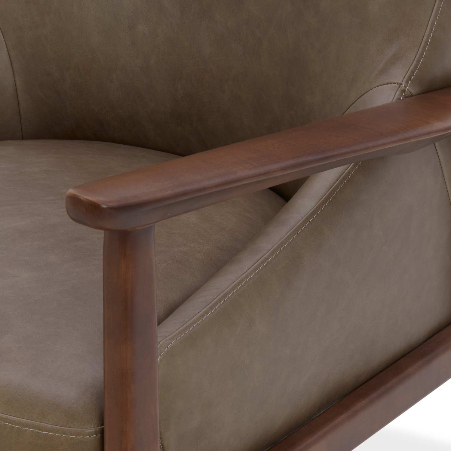 Islington Lounge Chair - Concord Pewter Leather