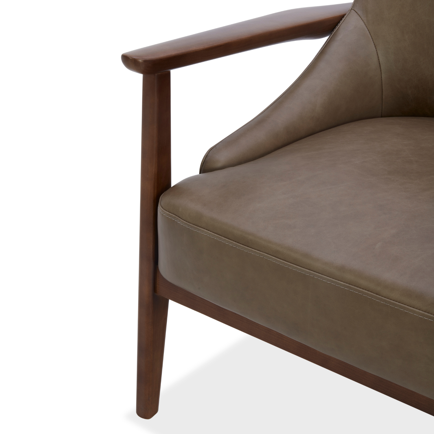 Islington Lounge Chair - Concord Pewter Leather