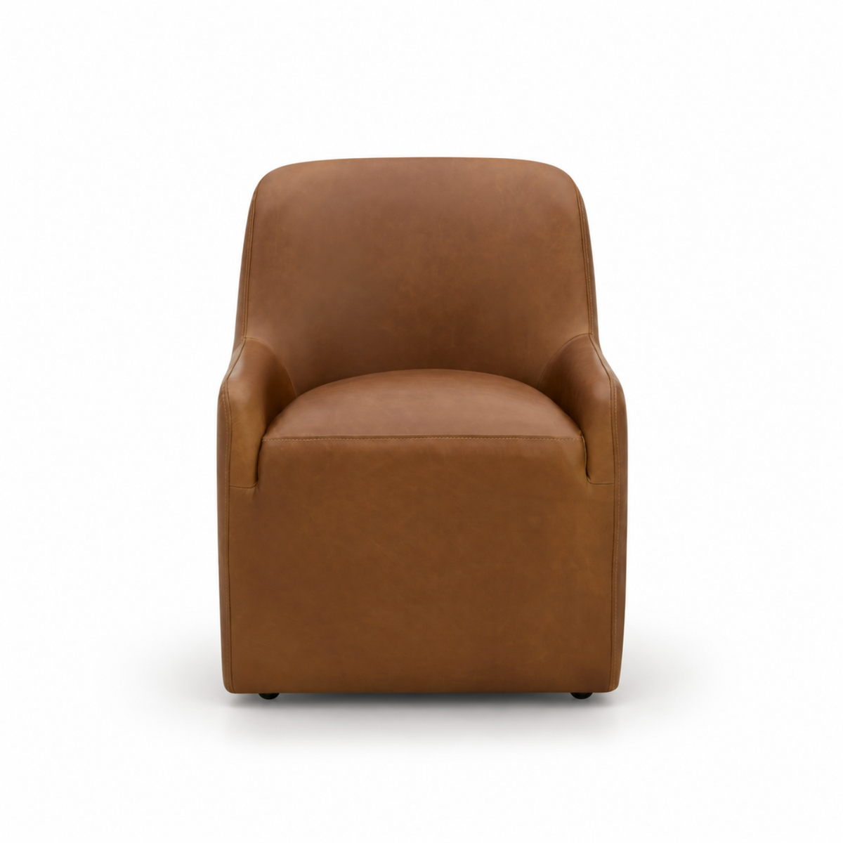 Fairbank Armless Dining Chair - Concord Mink Leather