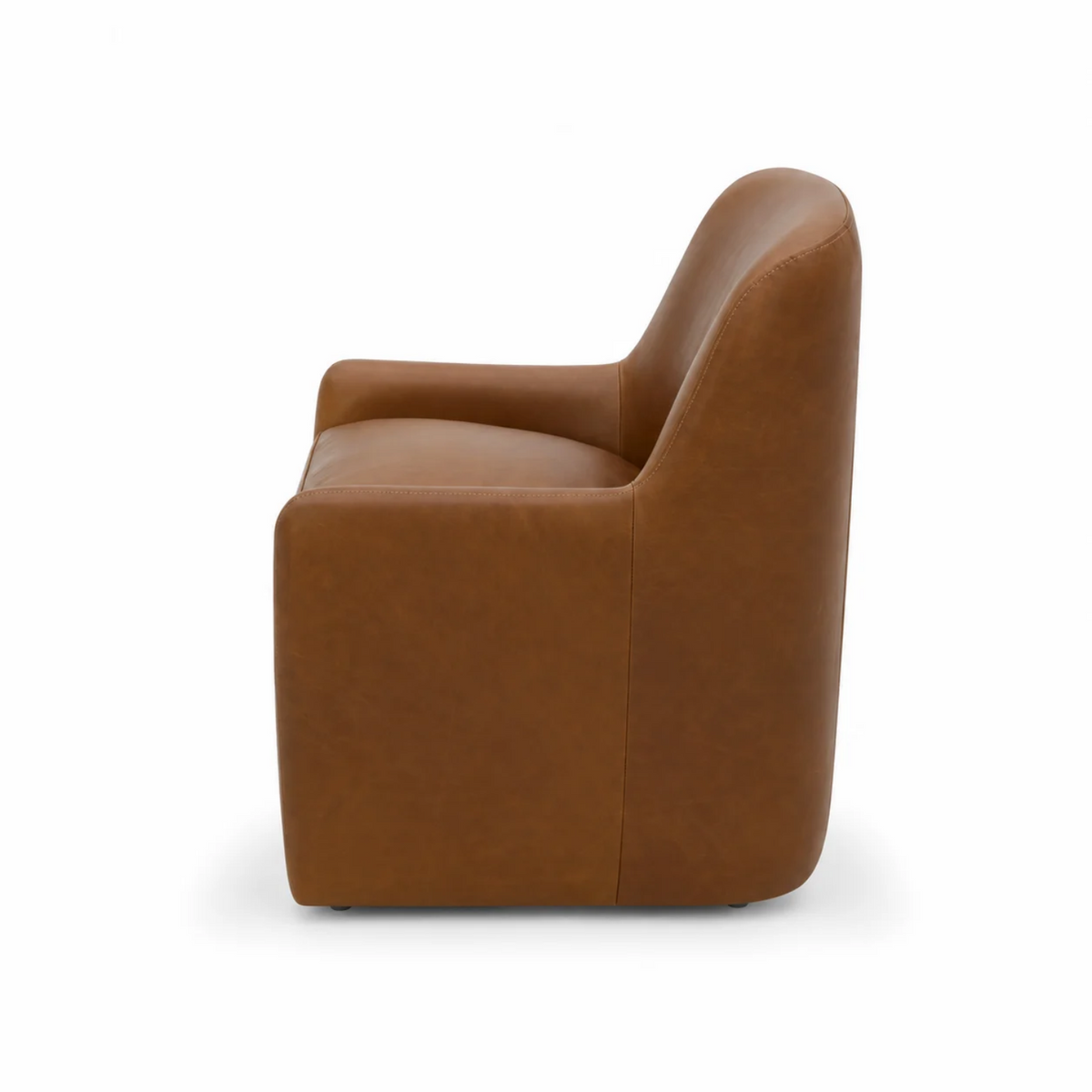 Fairbank Armless Dining Chair - Concord Mink Leather