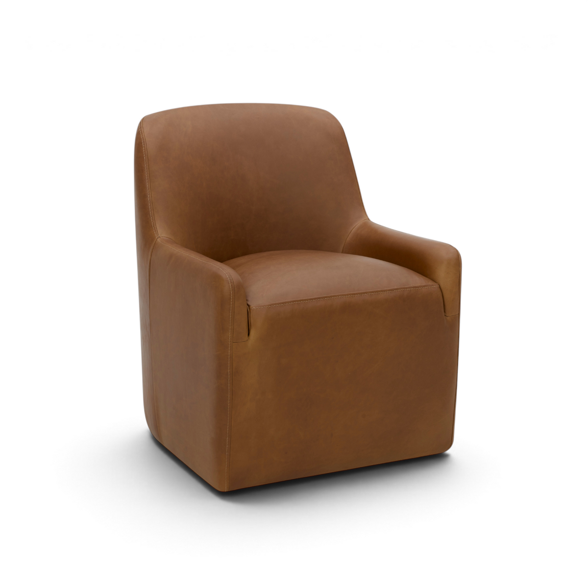 Fairbank Armless Dining Chair - Concord Mink Leather