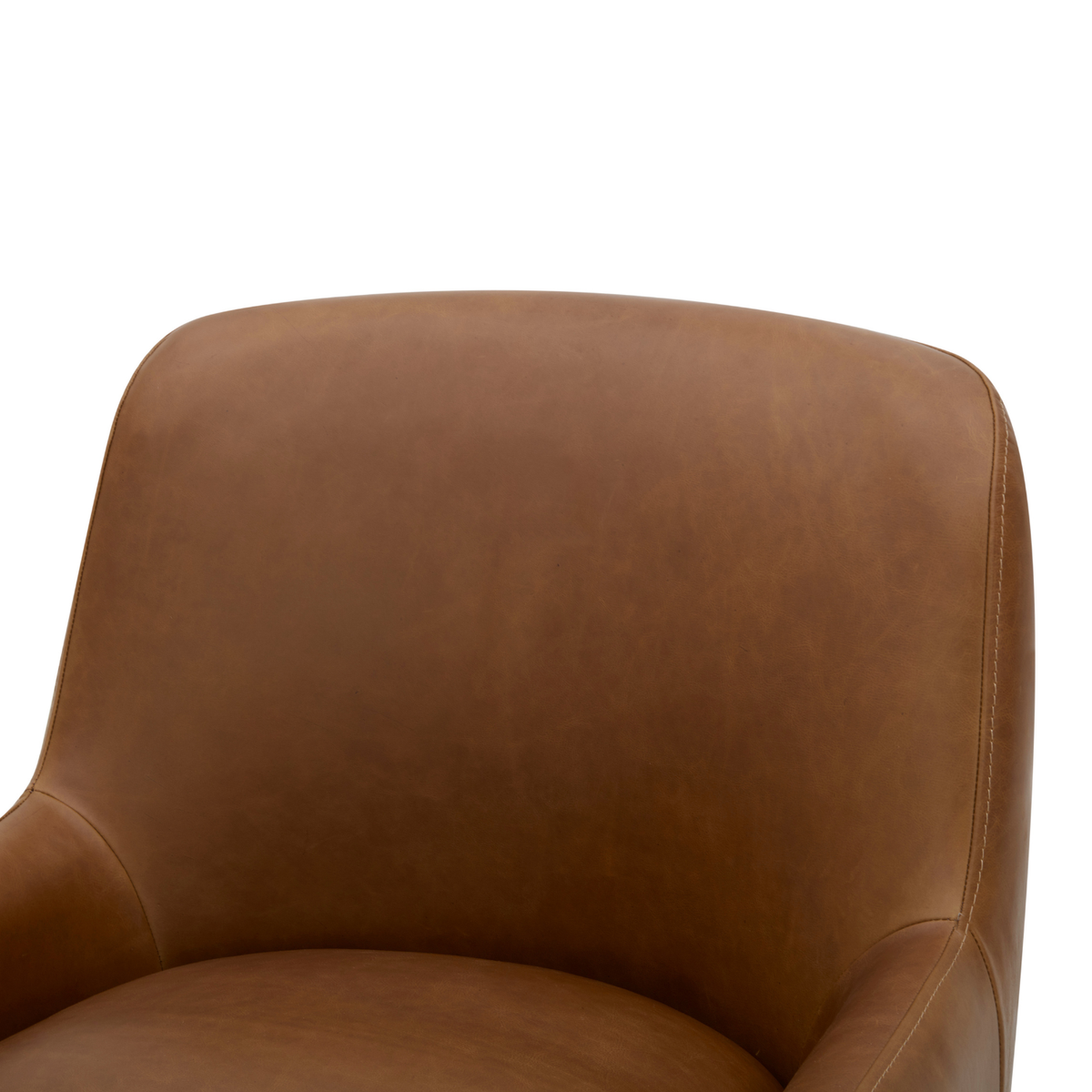 Fairbank Armless Dining Chair - Concord Mink Leather