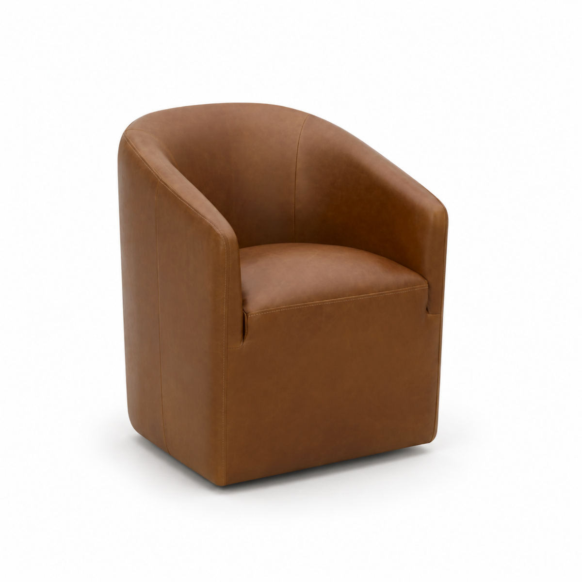 Fairbank Dining Arm Chair - Concord Mink Leather