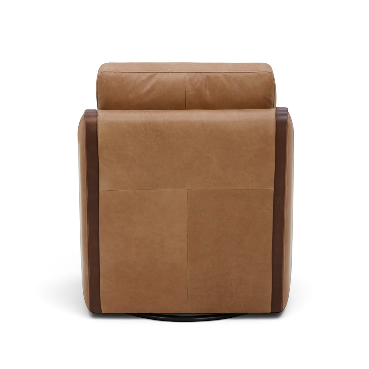 Capri Swivel Arm Chair - Concord Taupe Leather