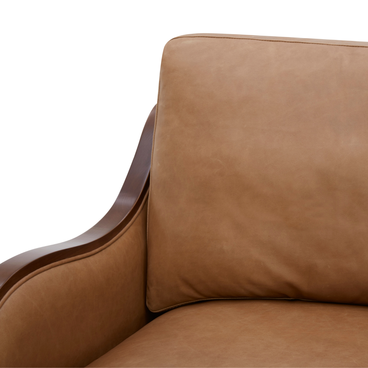 Capri Swivel Arm Chair - Concord Taupe Leather