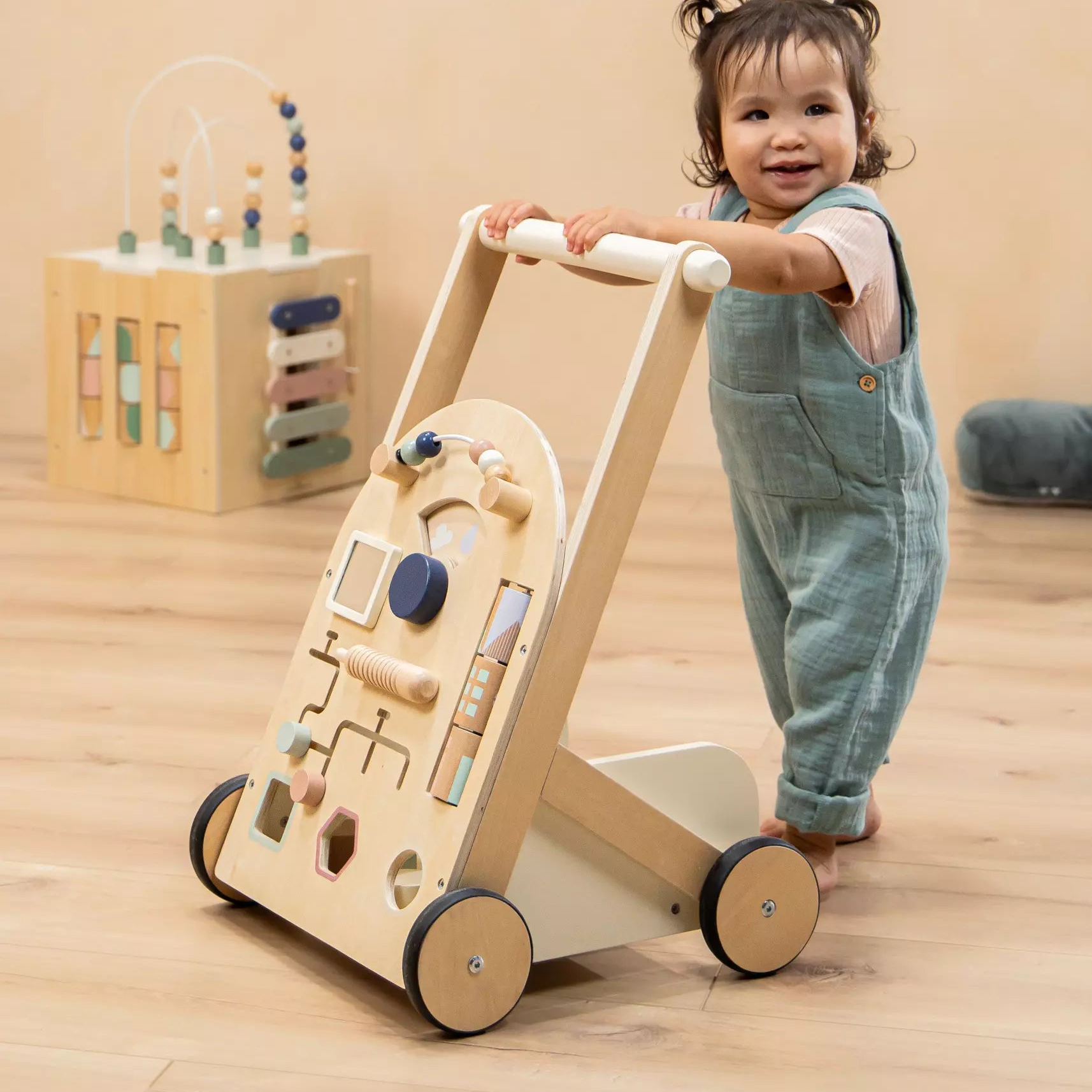 Kids Wood Activity Walker