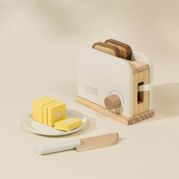 Kids Wood Toaster Playset