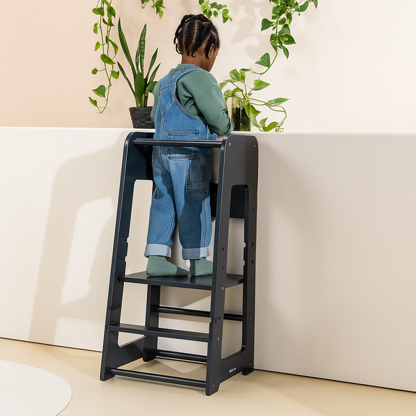 Kids Learning Tower - Black