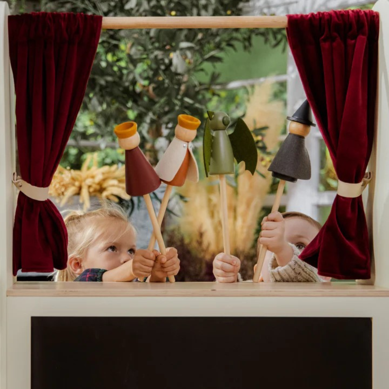 Kids Wood Royal Puppet Set of 6