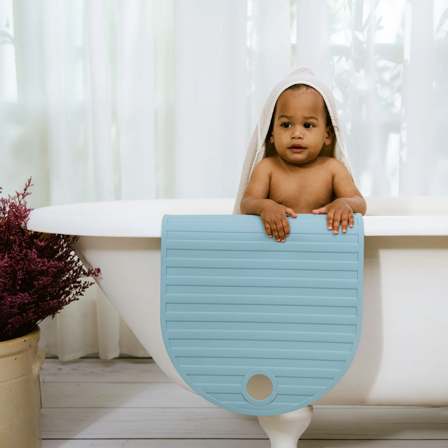 Kids Silicone Bathtub Mat - Blue