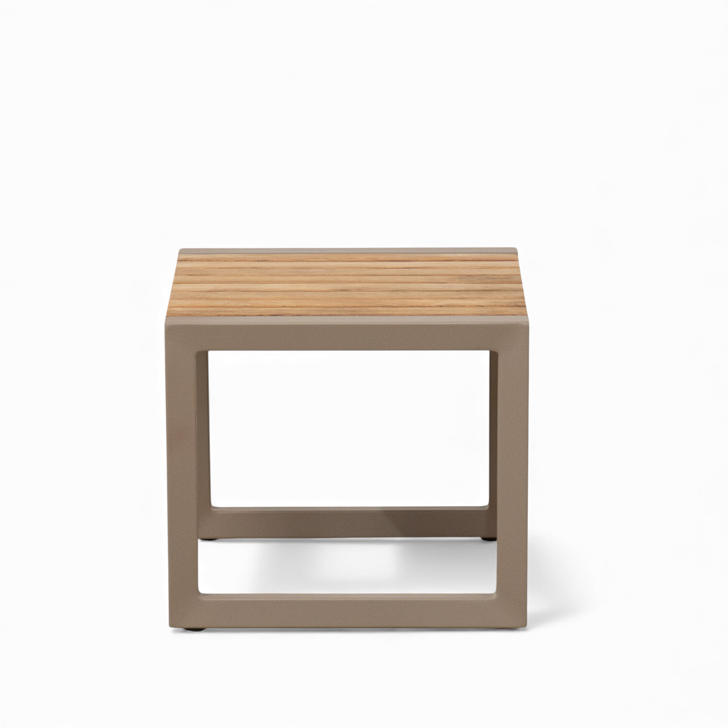 Cubic Square Side Table - Fawn Taupe