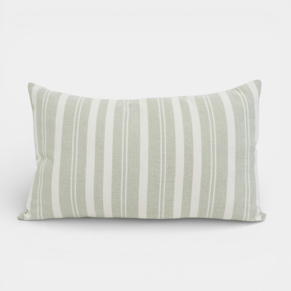 Tranquil Striped Outdoor Kidney Pillow