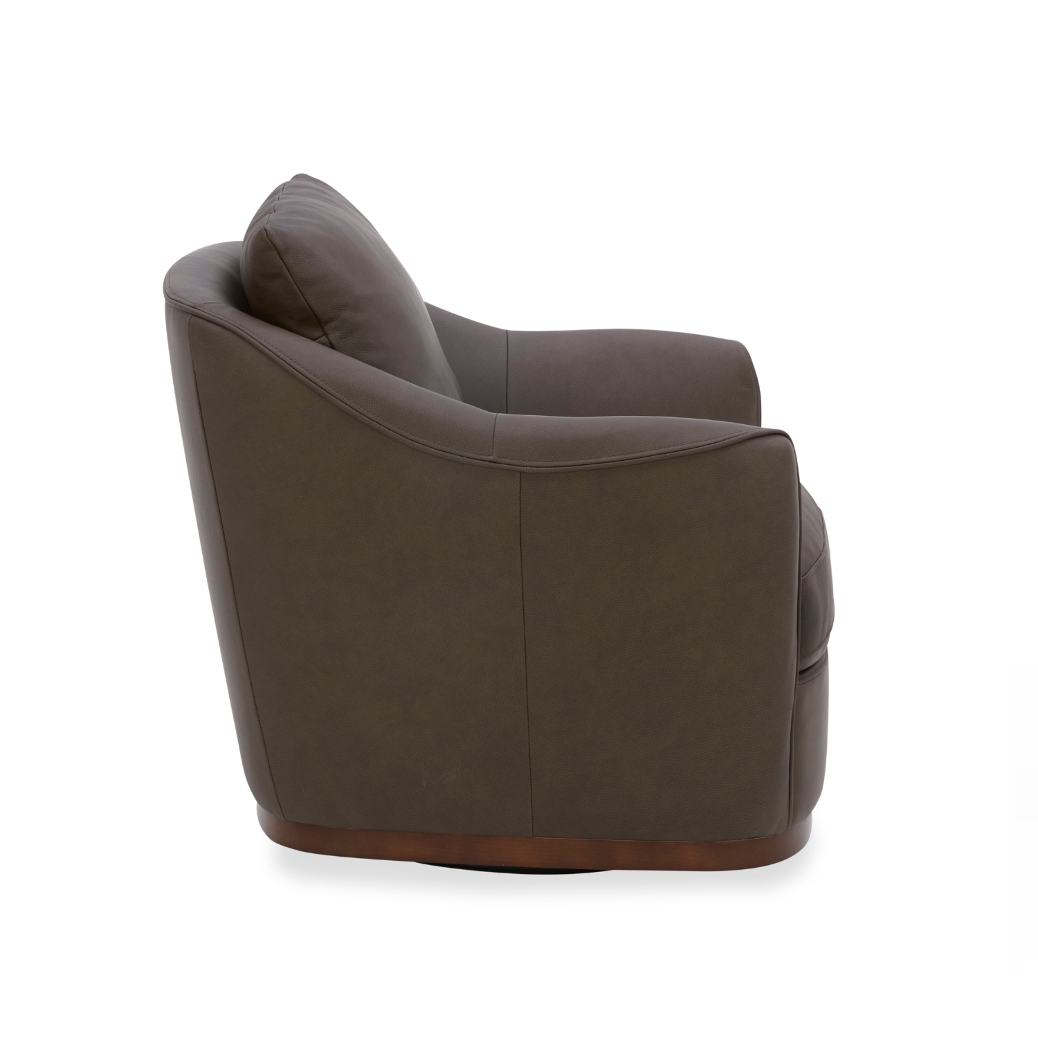 Camrose Swivel Lounge Chair - Isla Chocolate Leather