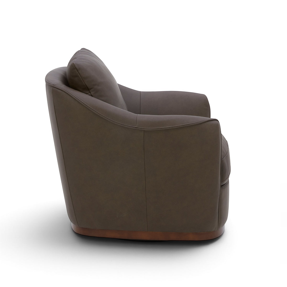 Camrose Swivel Lounge Chair - Isla Chocolate Leather