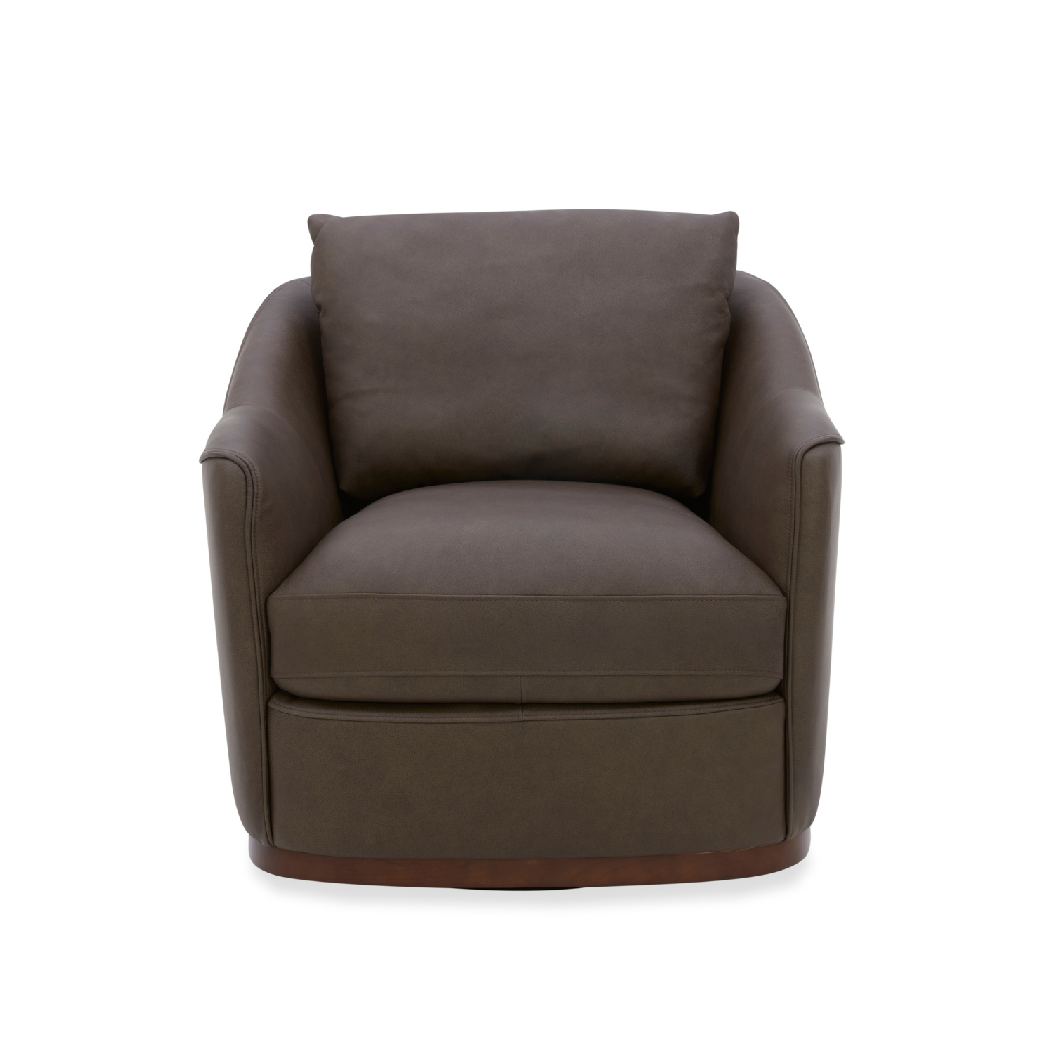 Camrose Swivel Lounge Chair - Isla Chocolate Leather