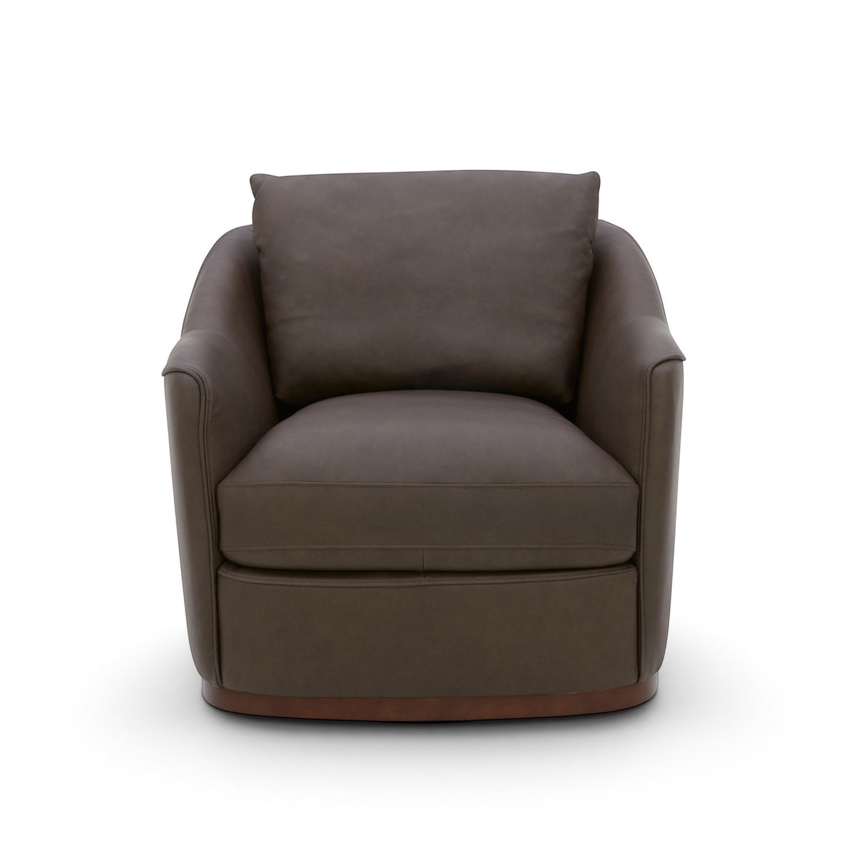 Camrose Swivel Lounge Chair - Isla Chocolate Leather