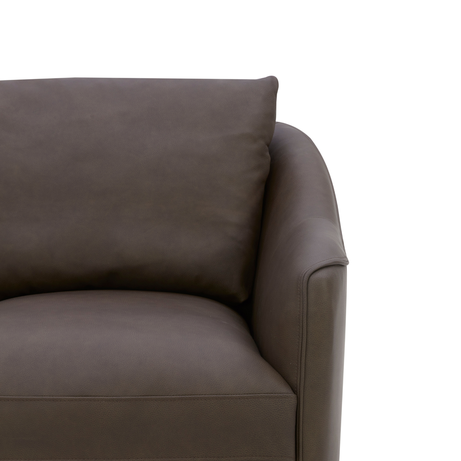 Camrose Swivel Lounge Chair - Isla Chocolate Leather