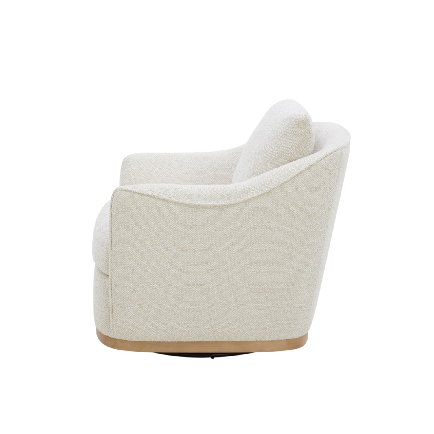 Camrose Swivel Lounge Chair - Tasmin Linen