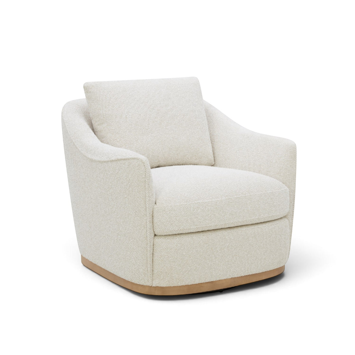 Camrose Swivel Lounge Chair - Tasmin Linen