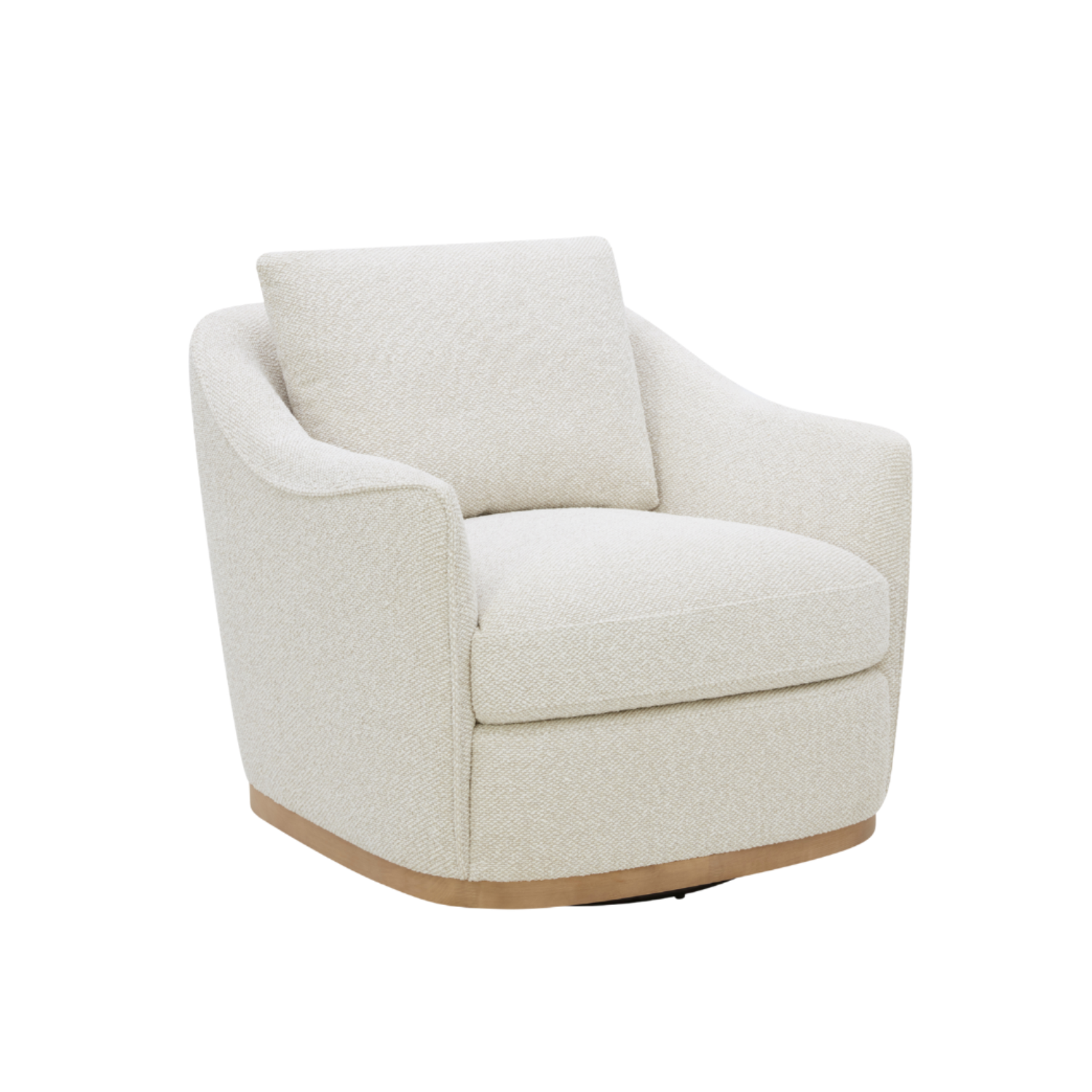 Camrose Swivel Lounge Chair - Tasmin Linen