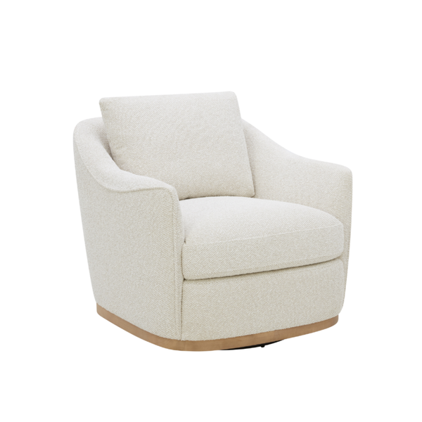 Camrose Swivel Lounge Chair - Tasmin Linen