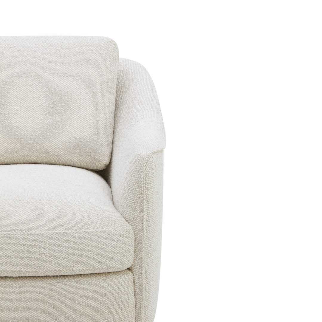 Camrose Swivel Lounge Chair - Tasmin Linen