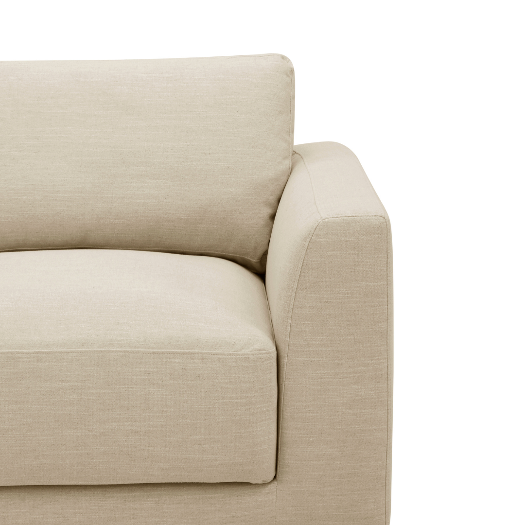 Moncton L-Shape Sectional - Crypton® Nomad Custard