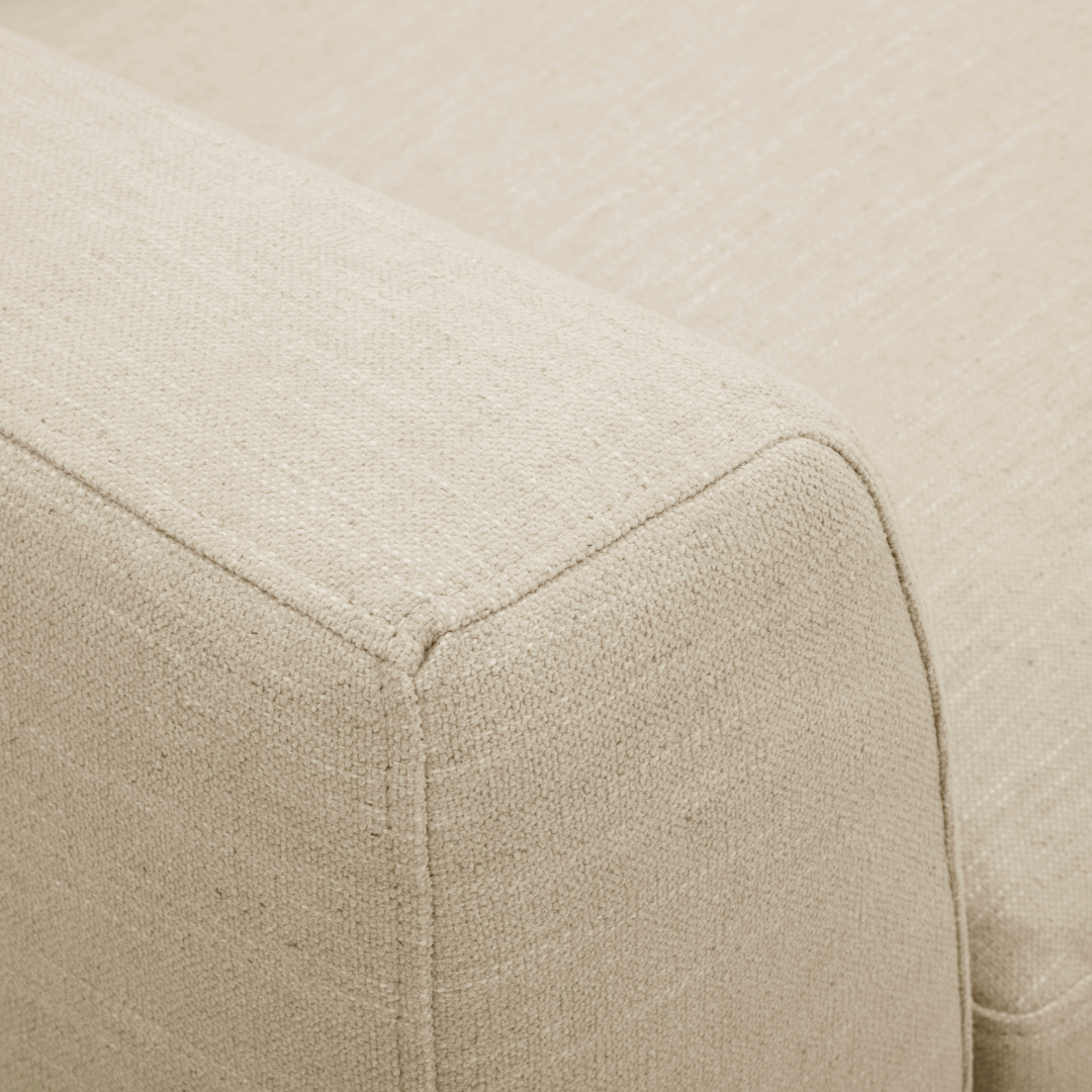 Moncton L-Shape Sectional - Crypton® Nomad Custard