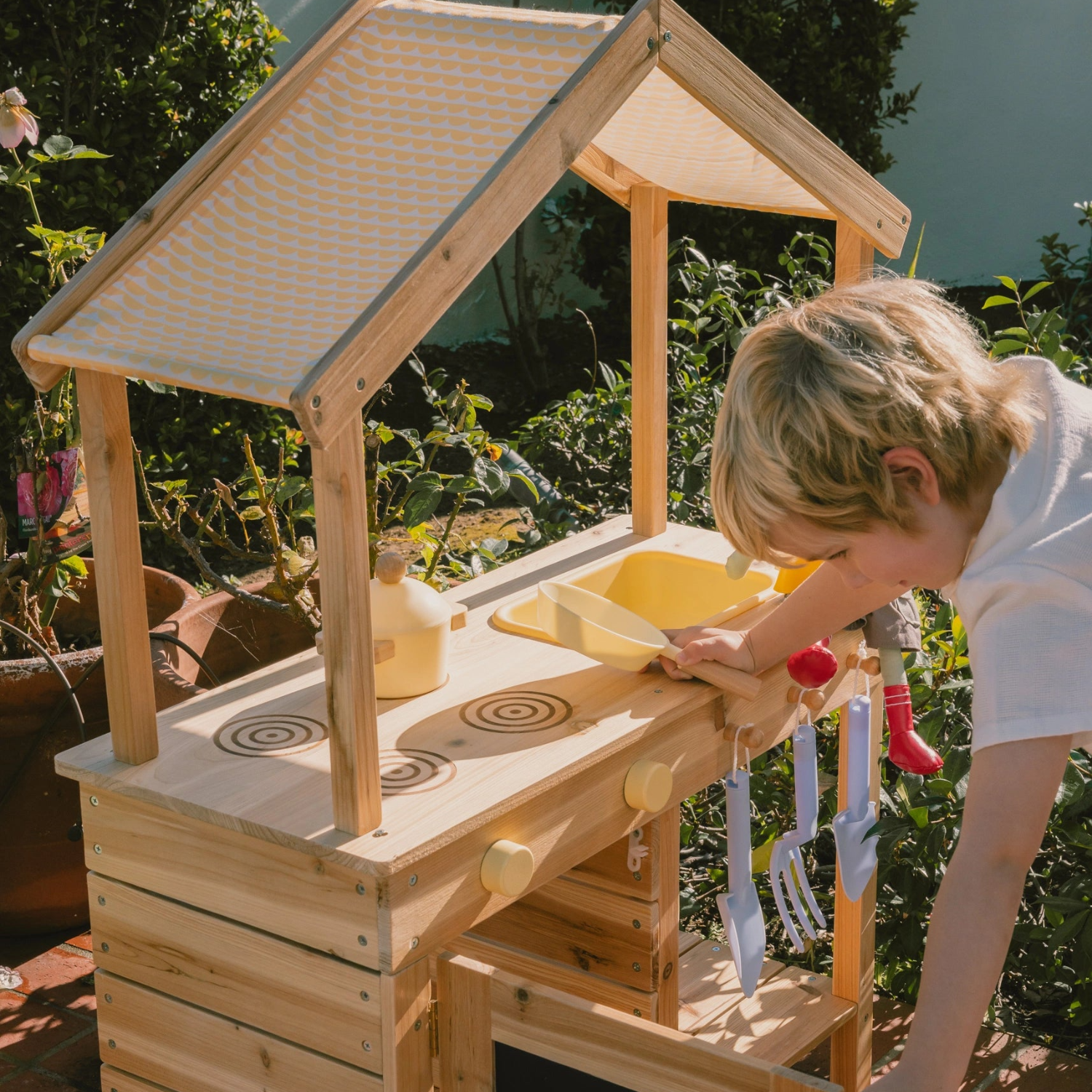 Kids Wooden Outdoor Kitchen