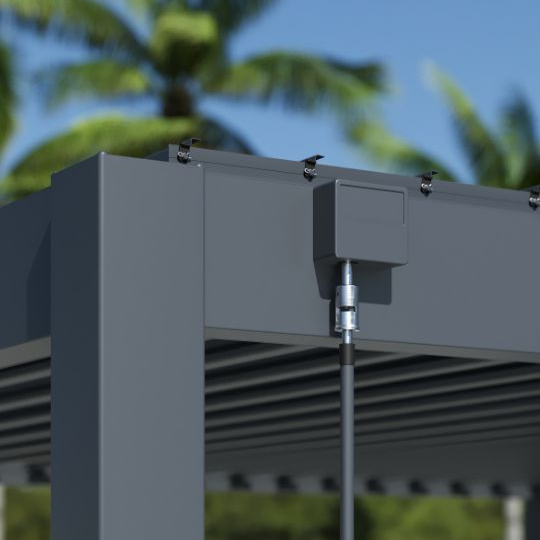 Ottawa Outdoor 13'x13' Concrete-Mounted Pergola