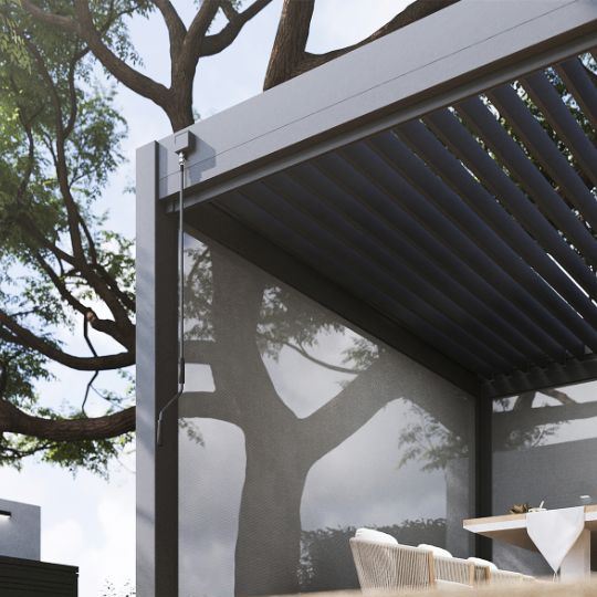 Ottawa Outdoor 13'x13' Concrete-Mounted Pergola