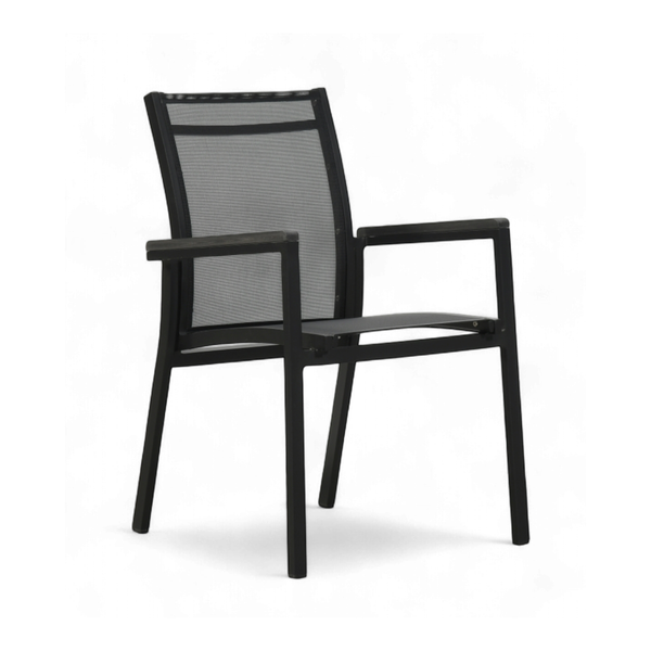 Metro Hi-Back Arm Chair - Black