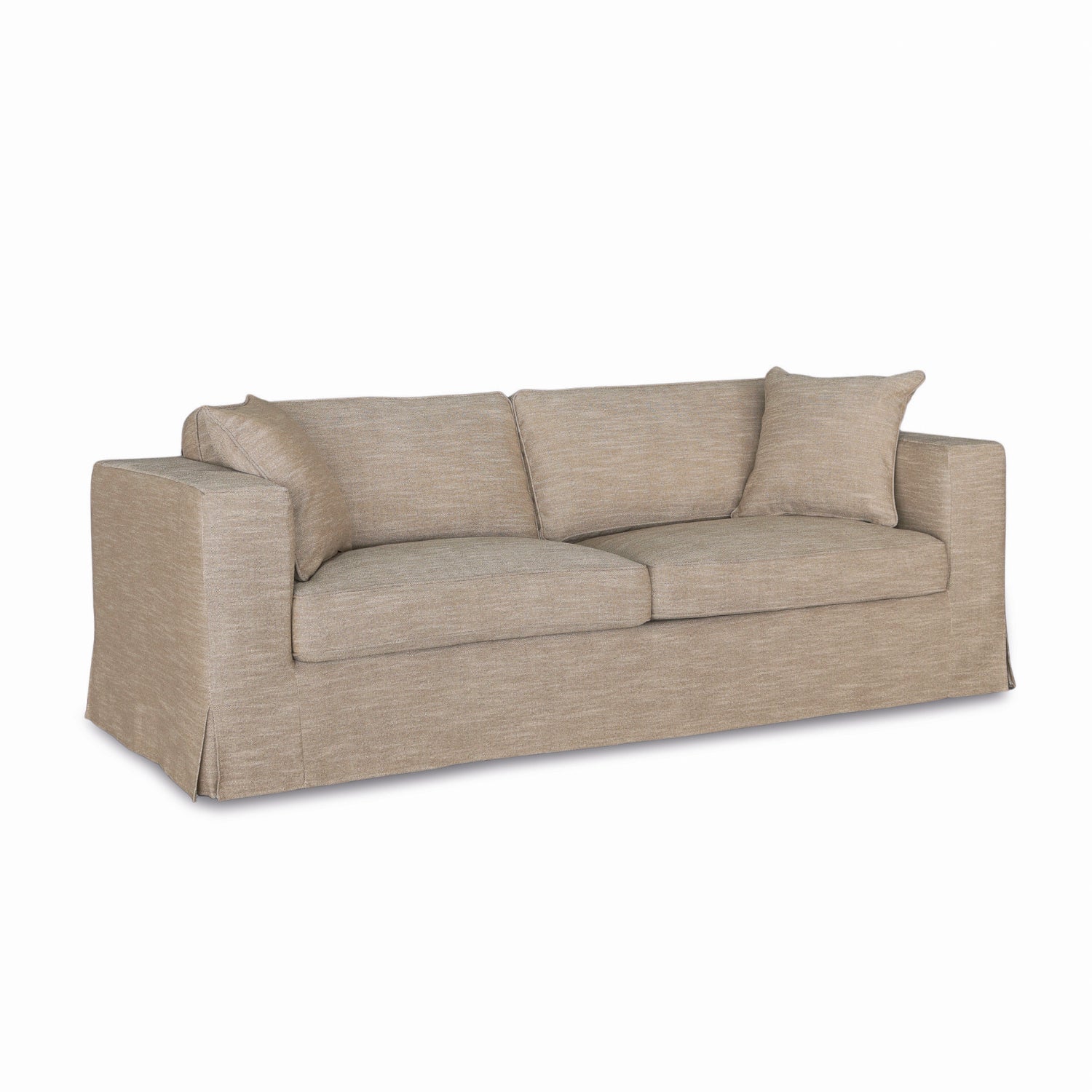 Denver 86" Slipcover Sofa - Linen Brown