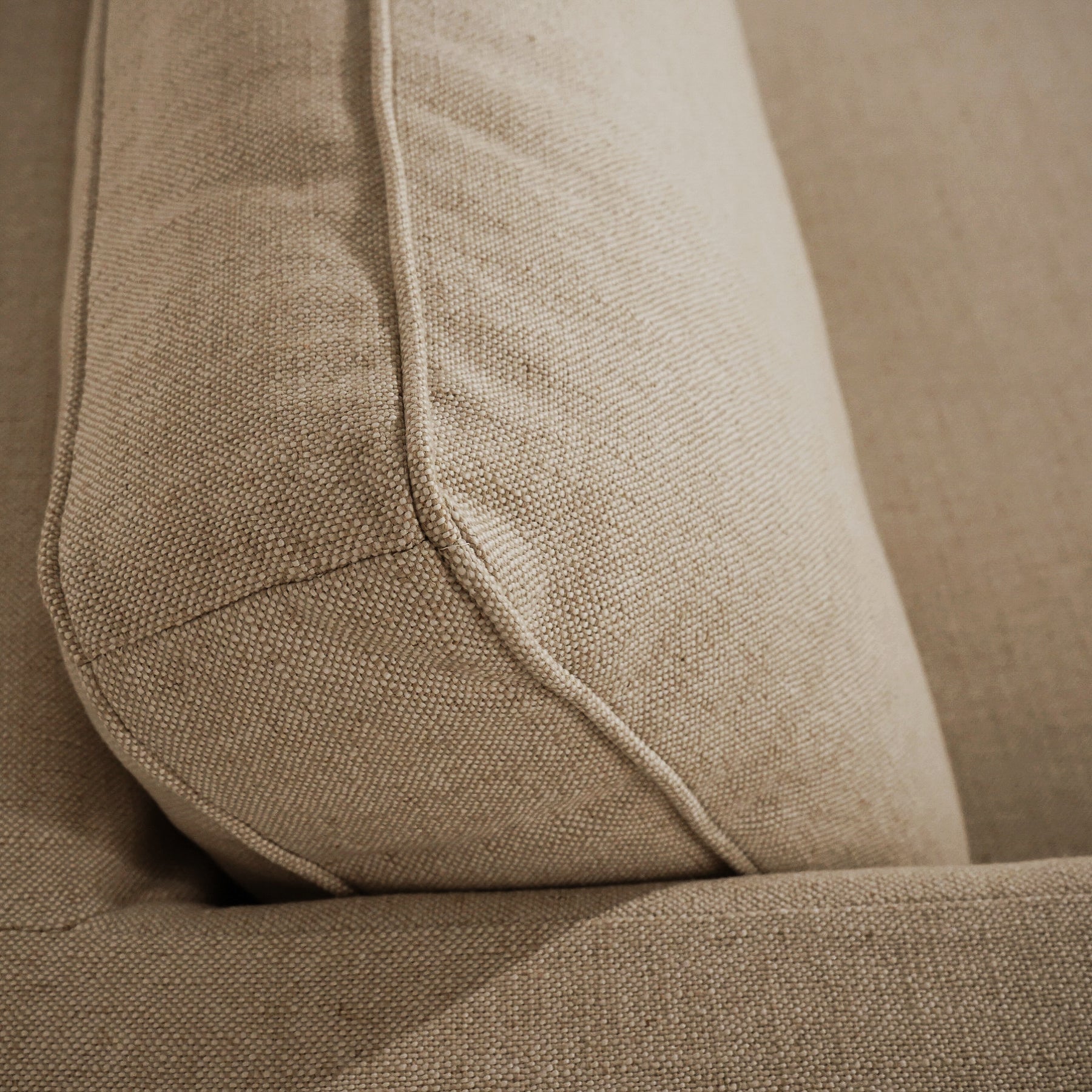 Denver 86" Slipcover Sofa - Linen Brown