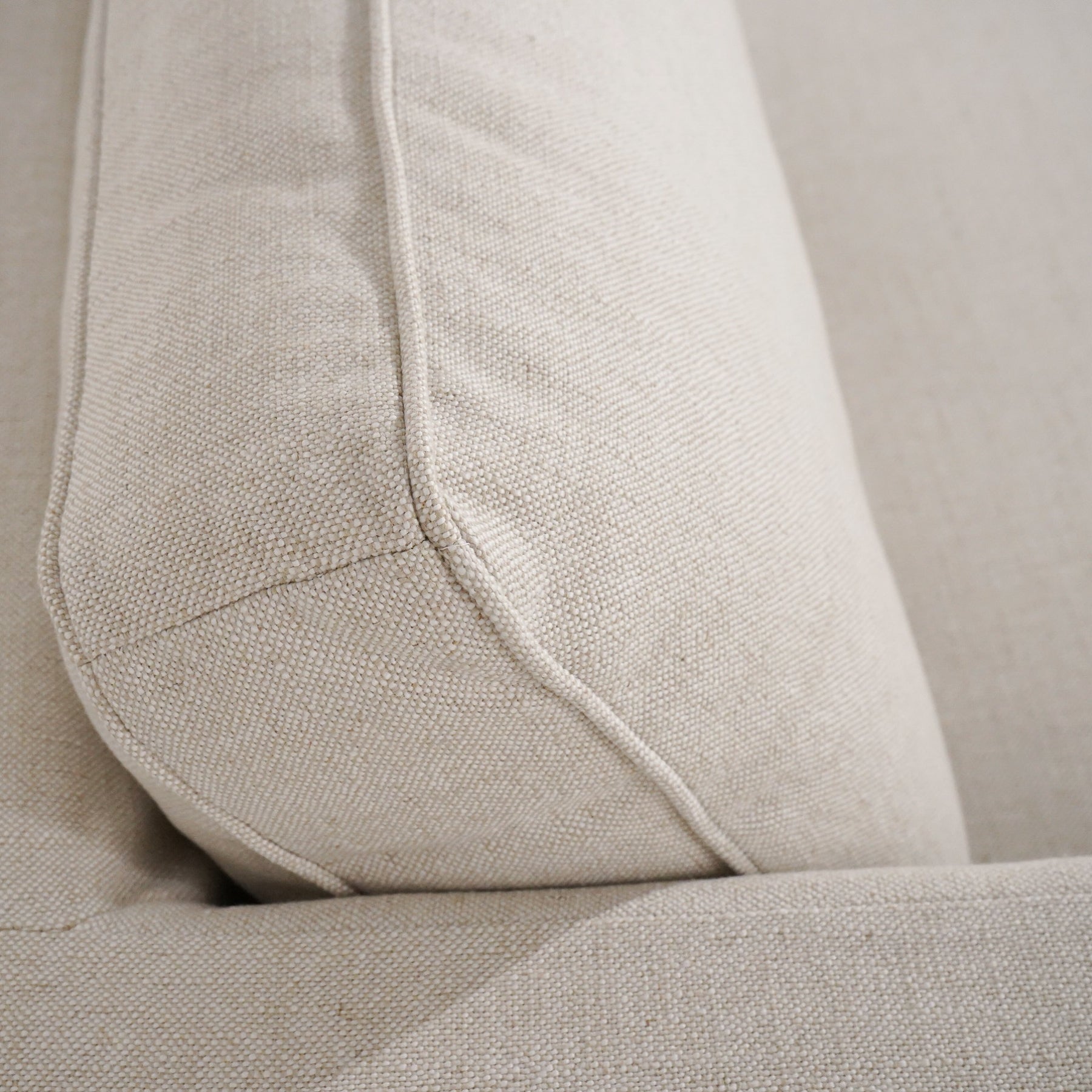 Denver 69" Apartment Slipcover Sofa - Linen Natural