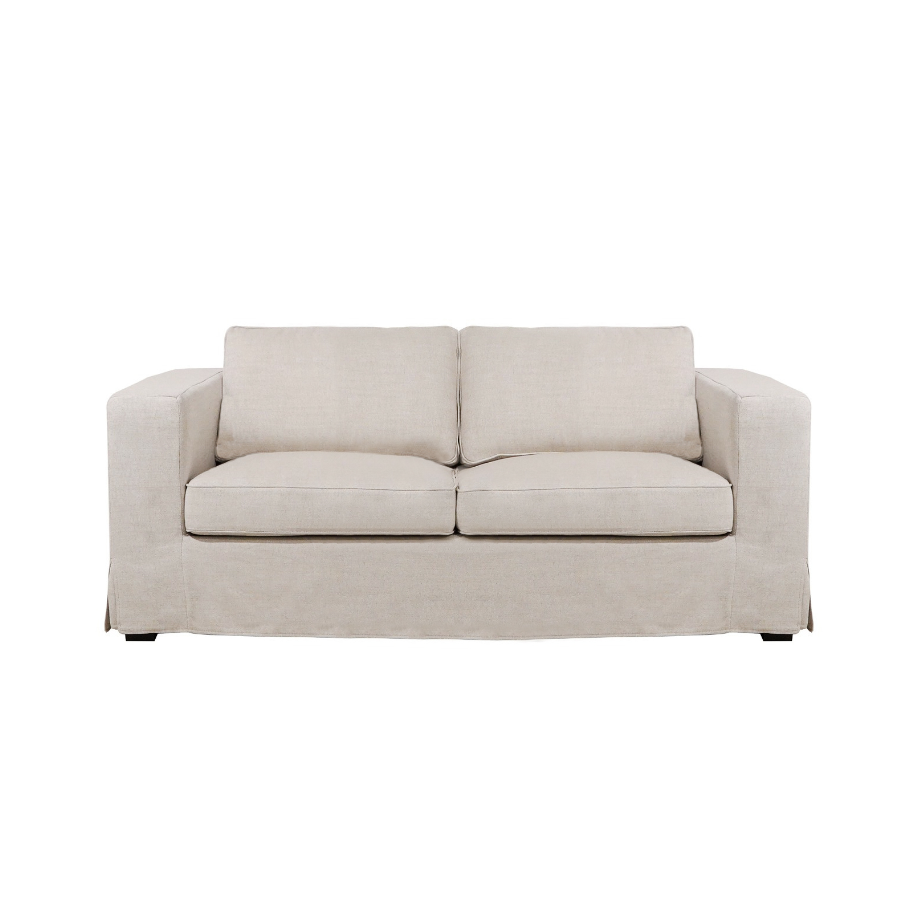 Denver 69" Apartment Slipcover Sofa - Linen Natural