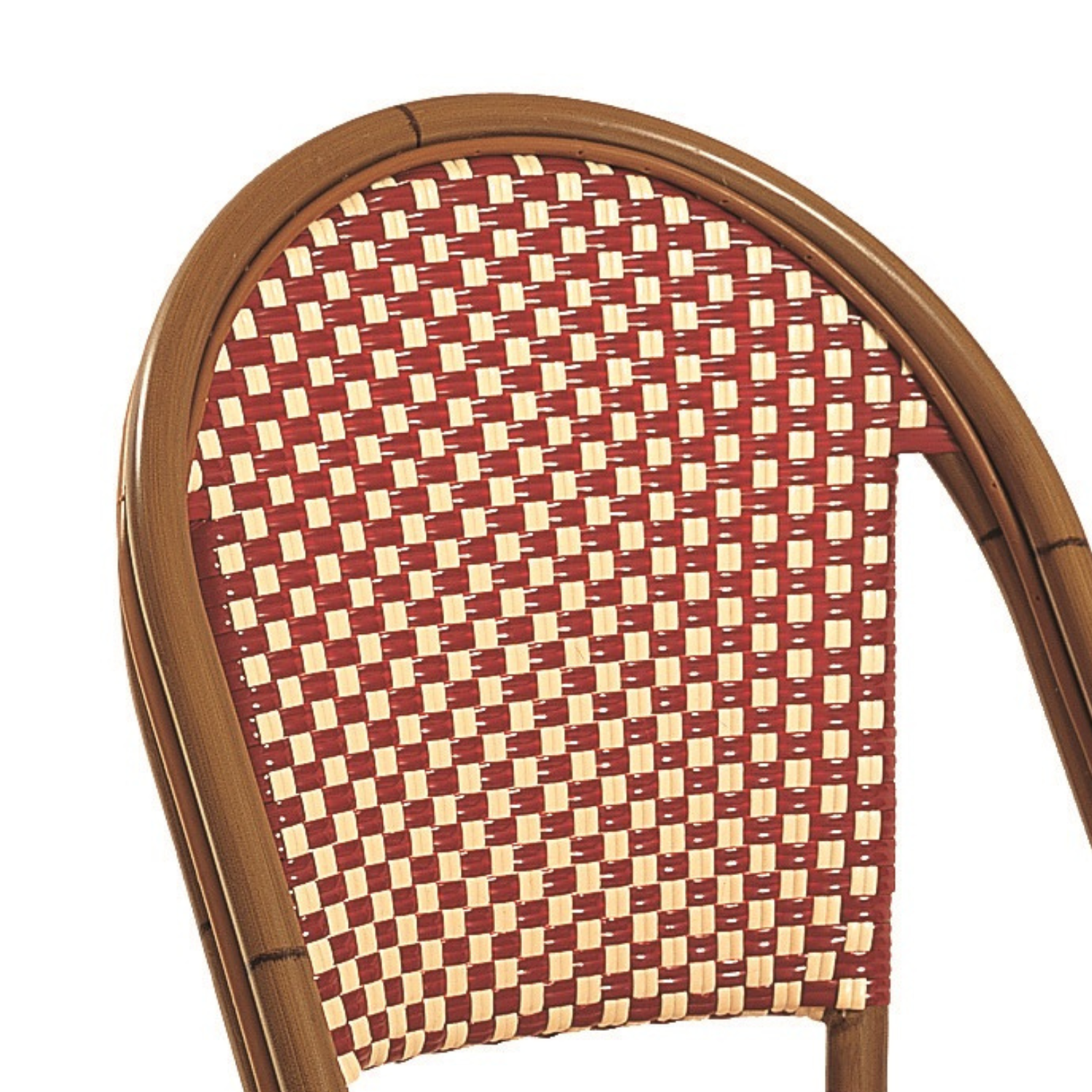 Paris Wicker Side Chair - Bordeaux/Ivory