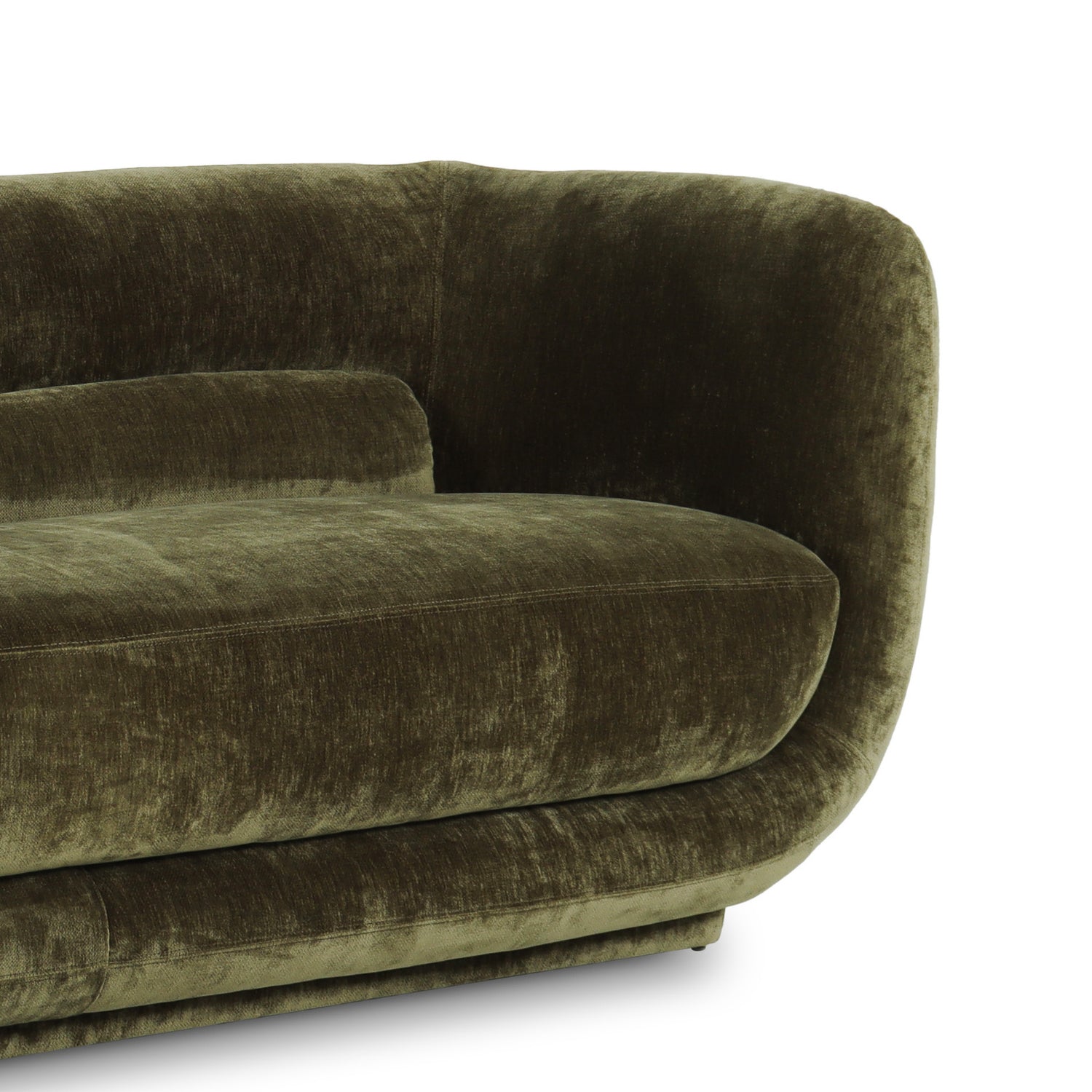 Orbit Sofa - Moss Green Velour